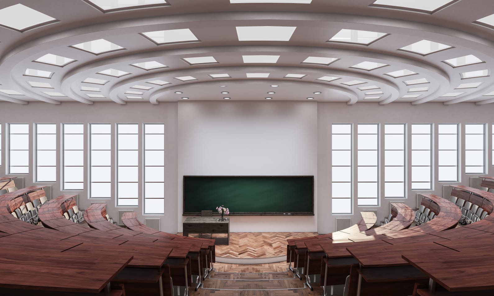 image of a large empty classroom