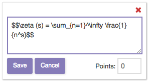 Mathematical Typesetting in a Crowdmark Comment Field